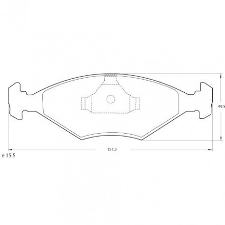 PASTILLAS DE FRENO VOLKSWAGEN GOL COUNTRY - DELANTERA