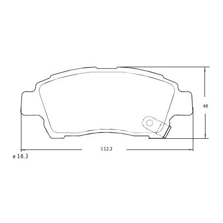 PASTILLAS DE FRENO TOYOTA YARIS 99/ - DELANTERA