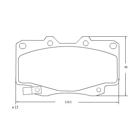 PASTILLAS DE FRENO TOYOTA HILUX SW4 LAND CRUISER LEXUS - DELANTERA