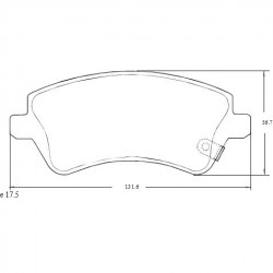 PASTILLAS DE FRENO TOYOTA COROLLA 02/07 FIELDER 05/ - DELANTERA