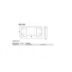 PASTILLAS DE FRENO CHEVROLET 4000 A40 C40 D40 - DELANTERA