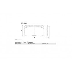 PASTILLAS DE FRENO MAZDA 626 - DELANTERA