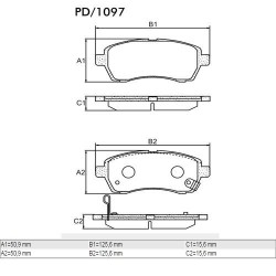PASTILLAS DE FRENO DAIHATSU SIRION FORD FIESTA KA SUZUKI BALENO II - DELANTERA