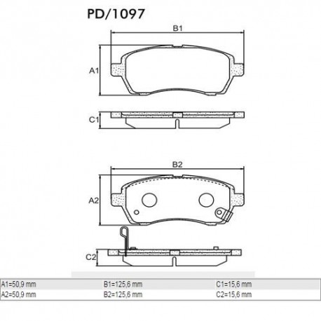 PASTILLAS DE FRENO DAIHATSU SIRION FORD FIESTA KA SUZUKI BALENO II - DELANTERA