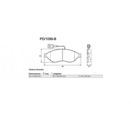 PASTILLAS DE FRENO CITROEN JUMPER FIAT DUCATO BOXER 06/ - DELANTERA