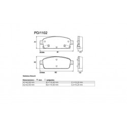 PASTILLAS DE FRENO CHEVROLET ASTRA CRUZE TRACKER - TRASERA