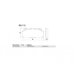 PASTILLAS DE FRENO RENAULT PREMIUM AE385 AE420 AE430 AE520 VOLVO B10 B12 - DELANTERA