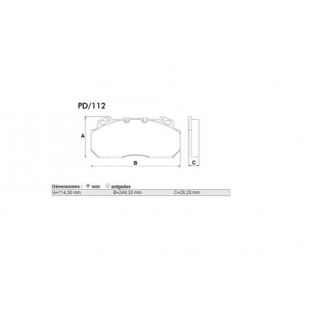 PASTILLAS DE FRENO RENAULT PREMIUM AE385 AE420 AE430 AE520 VOLVO B10 B12 - DELANTERA