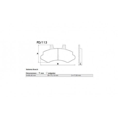 PASTILLAS DE FRENO CHEVROLET SILVERADO FORD F1000 - DELANTERA