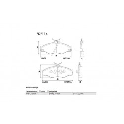 PASTILLAS DE FRENO TOYOTA HILUX 4X2 - DELANTERA