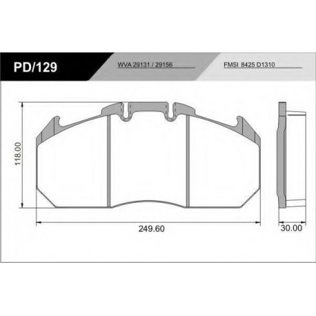 PASTILLAS DE FRENO RENAULT PREMIUM MAGNUM AE390 AE430 AE470 AE520 AE560 VOLVO B9 - DELANTERA-TRASERA