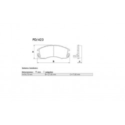 PASTILLAS DE FRENO SUBARU IMPREZA LEGACY - DELANTERA
