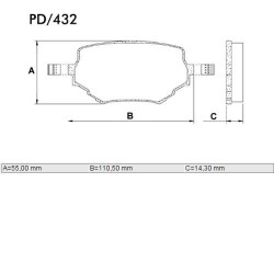 PASTILLAS DE FRENO CHEVROLET GRAND VITARA TRACKER SUZUKI SIDEKICK VITARA - DELANTERA