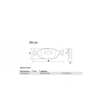 PASTILLAS DE FRENO FORD GALAXY VOLKSWAGEN POINTER - DELANTERA