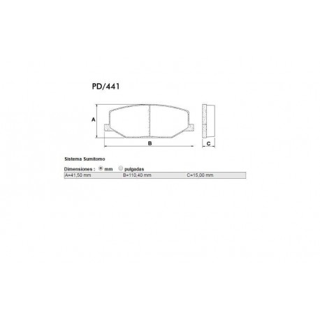 PASTILLAS DE FRENO SUZUKI CARRY JIMMY SAMURAI SJ410 SJ413 SUPER CARRY - DELANTERA