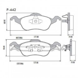 PASTILLAS DE FRENO FORD FOCUS - DELANTERA