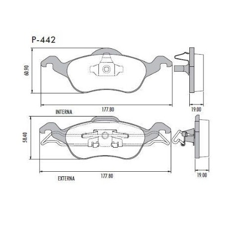 PASTILLAS DE FRENO FORD FOCUS - DELANTERA