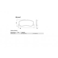 PASTILLAS DE FRENO SUZUKI SWIFT GL 1000- 1300 - DELANTERA