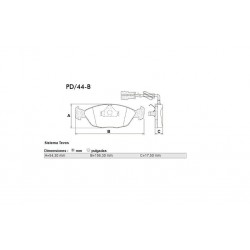 PASTILLAS DE FRENO FORD GALAXY VOLKSWAGEN POINTER QUANTUM - DELANTERA