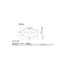 PASTILLAS DE FRENO FORD GALAXY VOLKSWAGEN SANTANA QUANTUM - DELANTERA