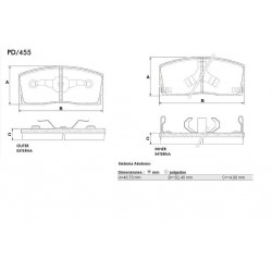 PASTILLAS DE FRENO DAIHATSU APPLAUSE CHARADE 90/94 - DELANTERA