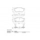 PASTILLAS DE FRENO ROVER 214 414 416 1.4 16V CABRIO 92/ HONDA ACCORD CITY CIVIC CONCERTO FIT PRELUDE - TRASERA