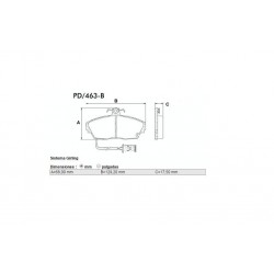 PASTILLAS DE FRENO TATA PICK UP ROVER 816 - DELANTERA