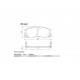 PASTILLAS DE FRENO DODGE CHRYSLER SEBRING MITSUBISHI ECLIPSE EXPO GALANT MIRAGE SPACE WAGON - DELANTERA