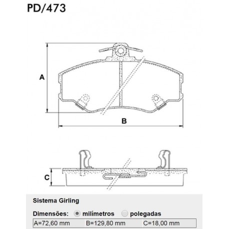 PASTILLAS DE FRENO HYUNDAI GRACE H100 PORTER TOYOTA HIACE - DELANTERA