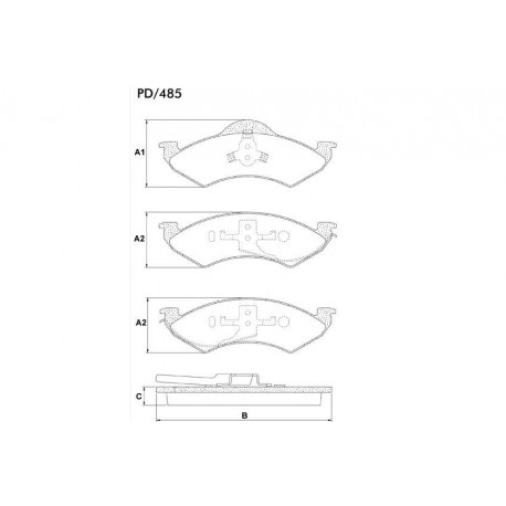 PASTILLAS DE FRENO DODGE DAKOTA DURANGO - DELANTERA