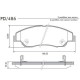 PASTILLAS DE FRENO KIA SPORTAGE 94/ - DELANTERA