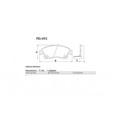 PASTILLAS DE FRENO HONDA CIVIC CR-X 90/96 - DELANTERA
