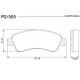 PASTILLAS DE FRENO CITROEN BERLINGO C-ELYSEE C3 C4 CACTUS XSARA PEUGEOT 206 208 307 2008 PARTNER - DELANTERA
