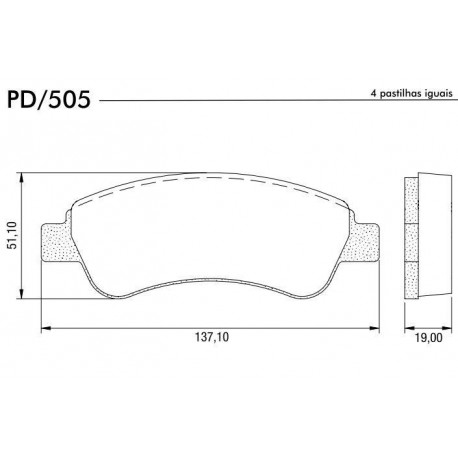 PASTILLAS DE FRENO CITROEN BERLINGO C-ELYSEE C3 C4 CACTUS XSARA PEUGEOT 206 208 307 2008 PARTNER - DELANTERA