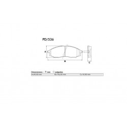 PASTILLAS DE FRENO NISSAN FRONTIER 98/04 PICK UP QUEST X-TERRA 00/02 - DELANTERA