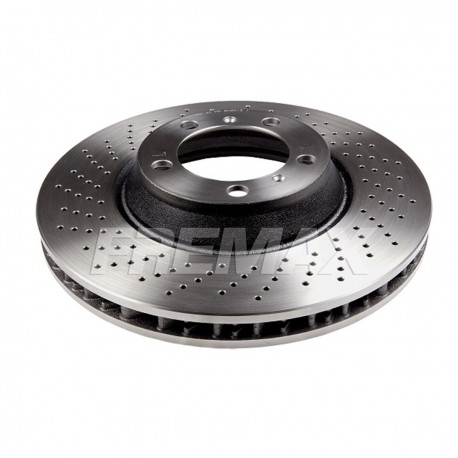 DISCO DE FRENO DELANTERO VENTILADO IZQUIERDO PORSCHE-911 GT3-TYPE 997 (D.07) (DIAMETRO 350MM-ALTURA 67MM-AGUJEROS 5)
