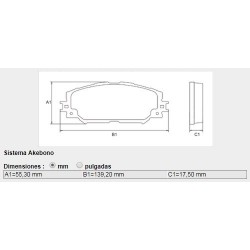 PASTILLAS DE FRENO TOYOTA COROLLA PRIUS RAV 4 III 2.2- 2.4 4WD - DELANTERA