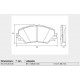 PASTILLAS DE FRENO TOYOTA RAV 4 III - 3.5VVT-I4WD CITROEN C6 05/ - DELANTERA