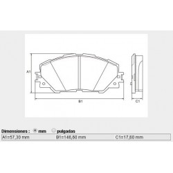 PASTILLAS DE FRENO TOYOTA RAV 4 III - 3.5VVT-I4WD CITROEN C6 05/ - DELANTERA