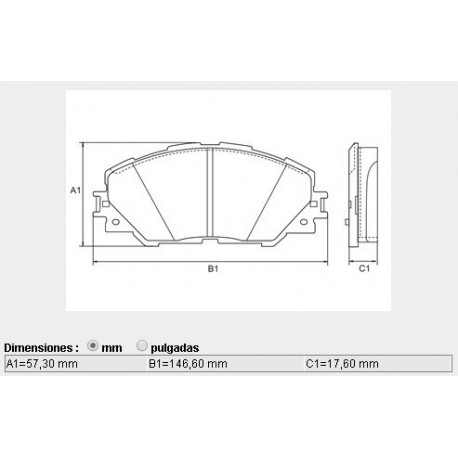 PASTILLAS DE FRENO TOYOTA RAV 4 III - 3.5VVT-I4WD CITROEN C6 05/ - DELANTERA