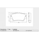 PASTILLAS DE FRENO TOYOTA AURION CAMRY RAV 4 III - 2.4L - 3.5L - 2.2- 2.0I 16V- 2.5 4X4 05/ - TRASERA