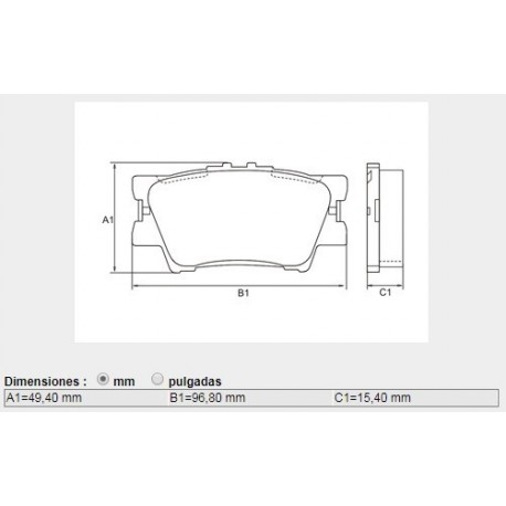 PASTILLAS DE FRENO TOYOTA AURION CAMRY RAV 4 III - 2.4L - 3.5L - 2.2- 2.0I 16V- 2.5 4X4 05/ - TRASERA
