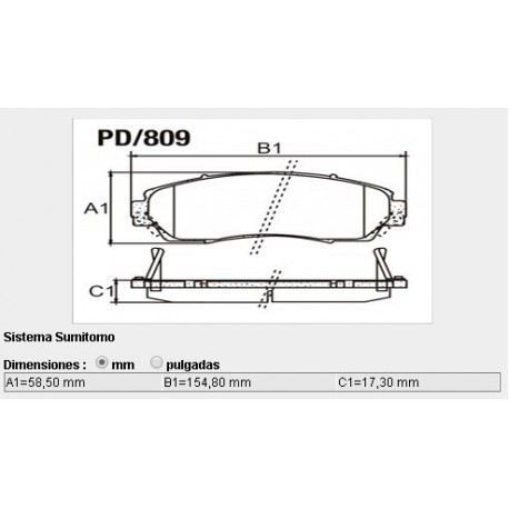 PASTILLAS DE FRENO ACURA RDX HONDA CR-V 07/09 ODYSSEY 05/ - DELANTERA