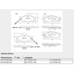 PASTILLAS DE FRENO MERCEDES BENZ ML230 ML270 ML320 ML350 ML430 - DELANTERA
