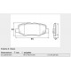 PASTILLAS DE FRENO DODGE NITRO JEEP CHEROKEE LIBERTY WRANGLER III 2.8 3.8 V6 07/ - TRASERA