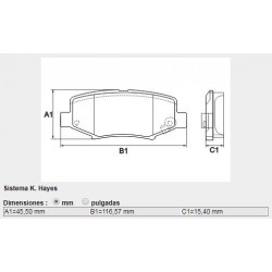 PASTILLAS DE FRENO DODGE NITRO JEEP CHEROKEE LIBERTY WRANGLER III 2.8 3.8 V6 07/ - TRASERA