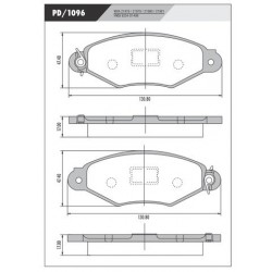 PASTILLAS DE FRENO CITROEN XSARA PEUGEOT 206 306 KANGOO - DELANTERA