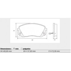 PASTILLAS DE FRENO HYUNDAI TUCSON KIA CARENS CEED OPTIMA RONDO SPORTAGE III - DELANTERA