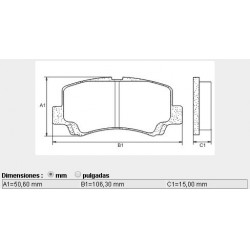 PASTILLAS DE FRENO CHERY FACE LIFAN FOISON SUZUKI MARUTI WAGON - DELANTERA