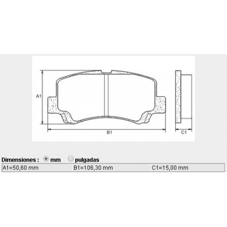 PASTILLAS DE FRENO CHERY FACE LIFAN FOISON SUZUKI MARUTI WAGON - DELANTERA